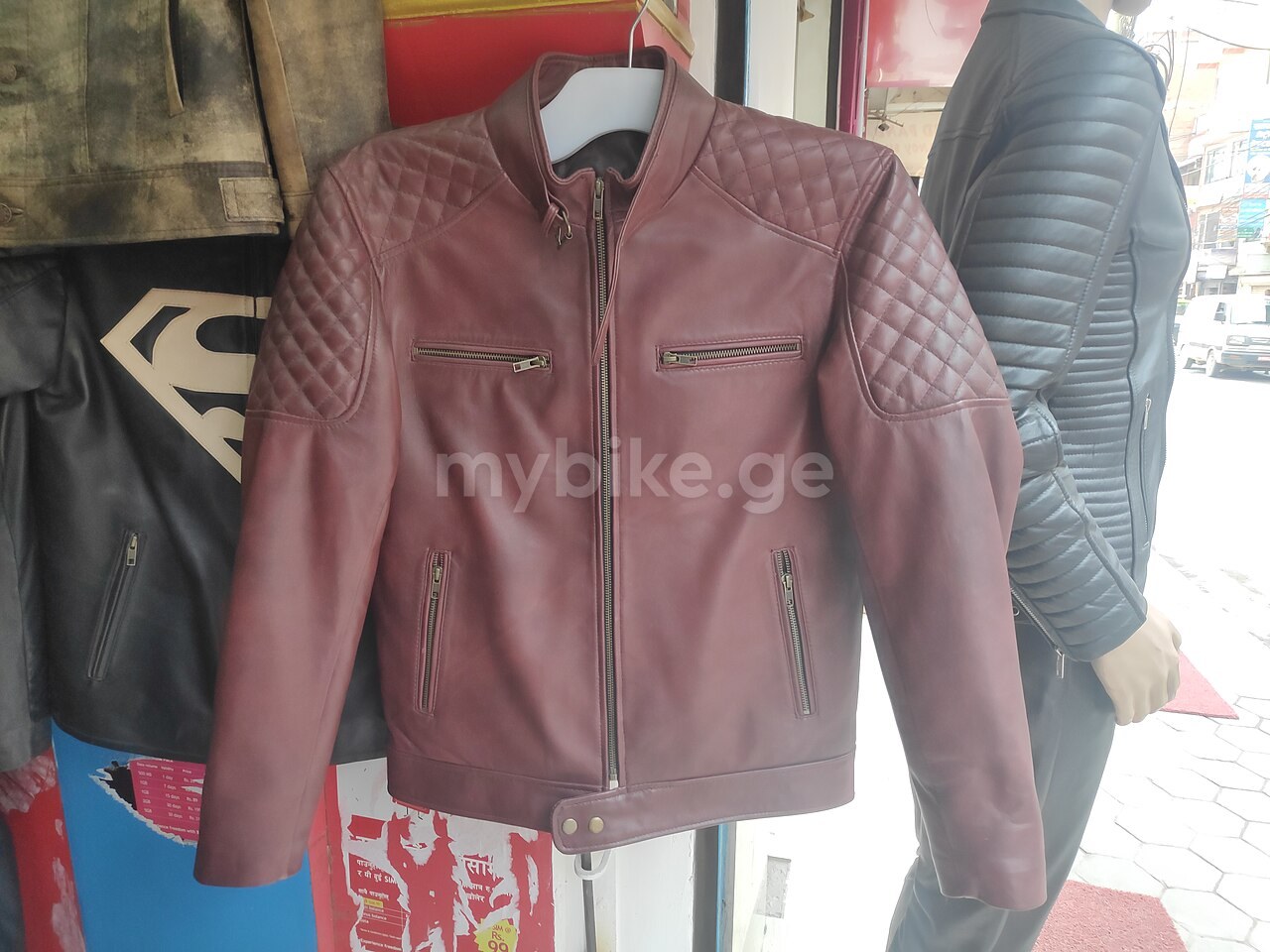 Cafe racer leather jacket